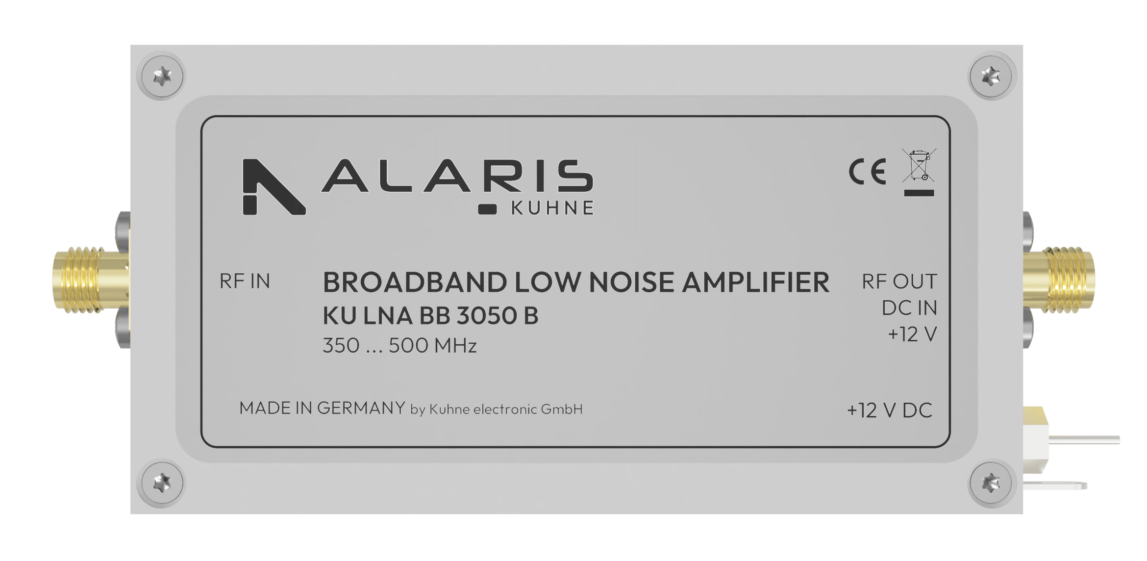 Low Noise Broadband Amplifier, 350 ... 500 MHz (KU LNA BB 3050 B)